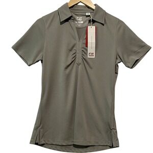 Cutter‎ & Buck DryTec Gray Golf Polo Shirt Size M - New With Tags
